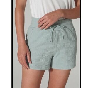 7 Diamonds Restoration Textured Knit Shorts XS athleisure workout yoga travel